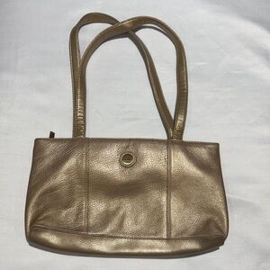 The Sak Metallic Bronze Leather Shoulder Bag